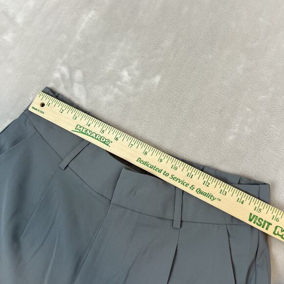 Halara Pants Womens Large Reg Grey High Rise Straight Leg Career Preppy NWT - Picture 6 of 11